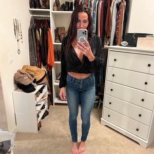 High rise Stretchy Free People jeans